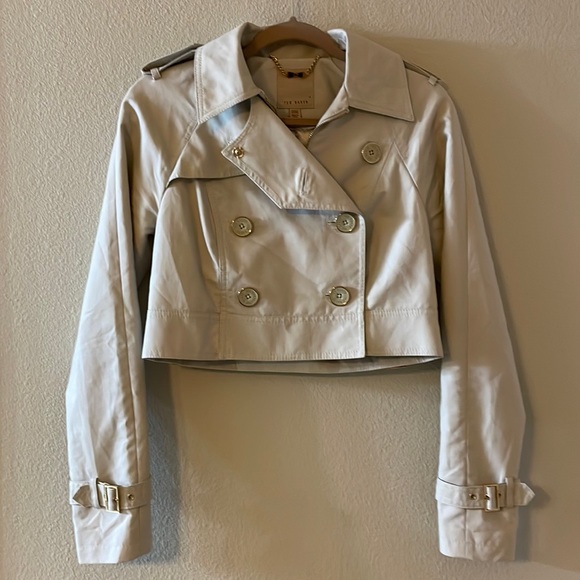 Ted Baker Jackets & Blazers - Host Pick 1/26 🎊🎉 Ted Baker Mini Cropped Trench Coat